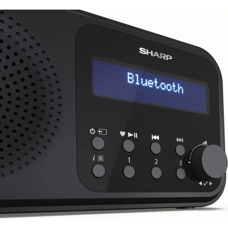 Sharp DR-P420BK Digitalradio mit Bluetooth 5.0, DAB, DAB+, UKW (FM), schwarz – Bild 4