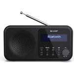 Sharp DR-P420BK Digitalradio mit Bluetooth 5.0, DAB, DAB+, UKW (FM), schwarz