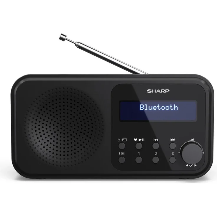 Sharp DR-P420BK Digitalradio mit Bluetooth 5.0, DAB, DAB+, UKW (FM), schwarz – Bild 1