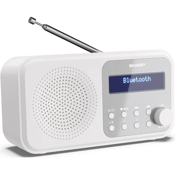 Sharp DR-P420WH Digitalradio mit Bluetooth 5.0, DAB, DAB+, UKW (FM), weiß – Bild 4