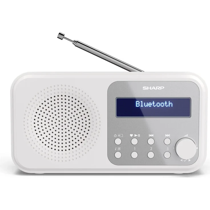 Sharp DR-P420WH Digitalradio mit Bluetooth 5.0, DAB, DAB+, UKW (FM), weiß – Bild 1