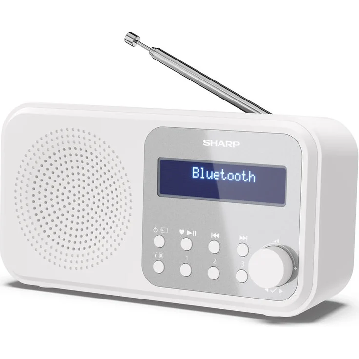 Sharp DR-P420WH Digitalradio mit Bluetooth 5.0, DAB, DAB+, UKW (FM), weiß – Bild 2