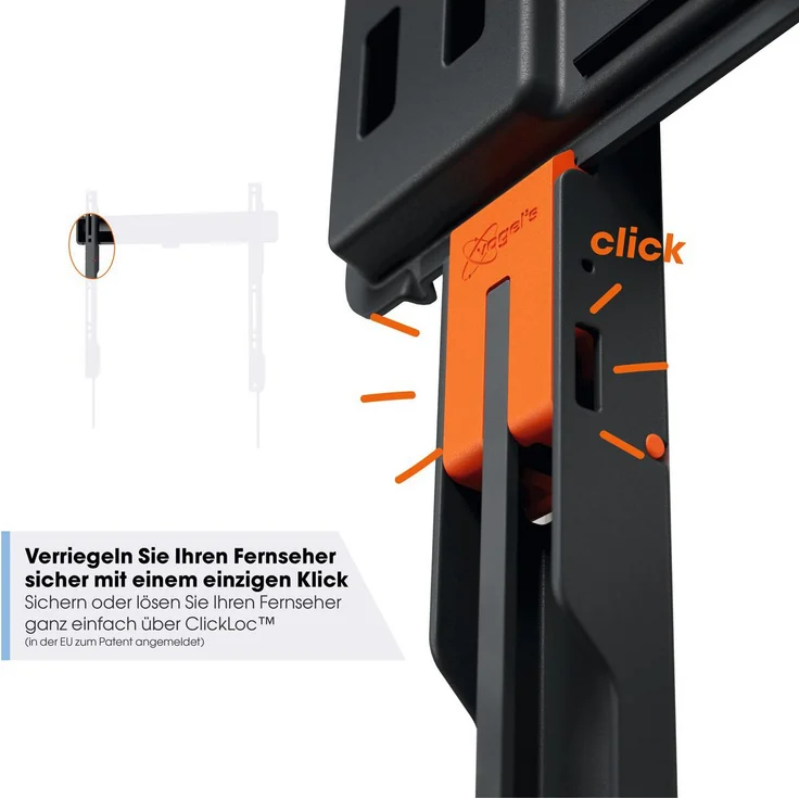 Vogel's COMFORT TVM 3205 Fixed Small Wandhalterung, schwarz – Bild 2