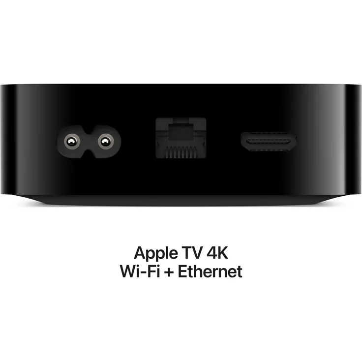Apple TV 4K Wi-Fi, Ethernet 128GB (3. Generation), Dolby Atmos, Dolby Vision, A15 Bionic (2022), schwarz/silber – Bild 2