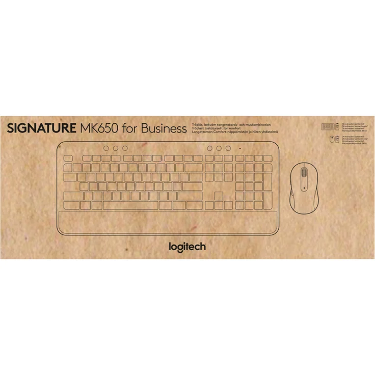 Logitech Signature MK650 for Business, Tastatur + Maus, Bluetooth, QWERTZ, Standard, Wireless Tastatur, graphite (920-010994) – Bild 9