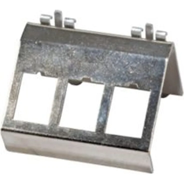 EFB Keystone Modulhalter für Hutschiene, Edelstahl, f. 3x Keystone (ET-25184.2V2)