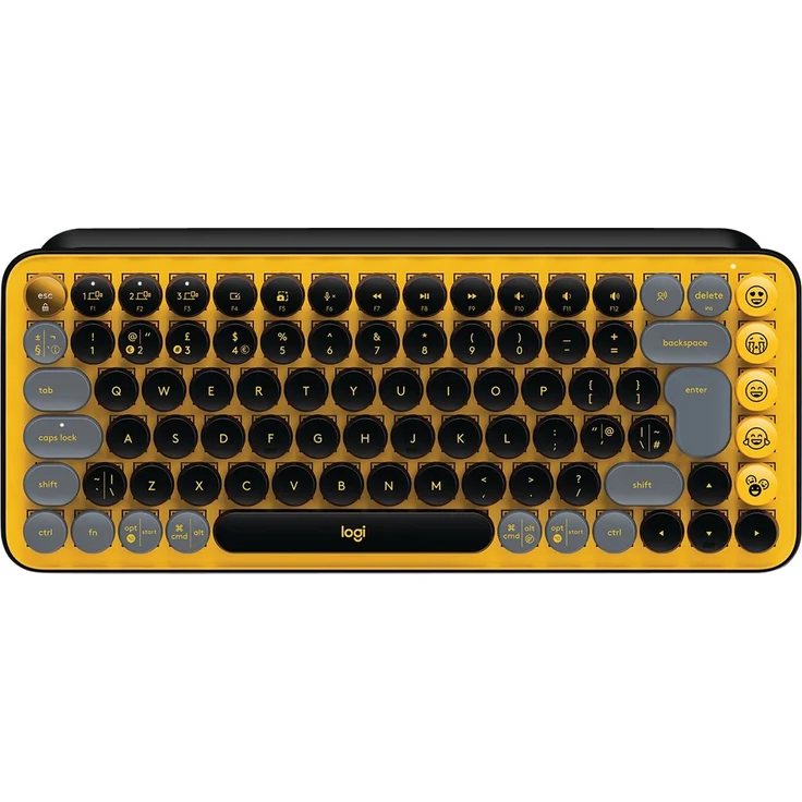 Logitech POP Keys Blast (IT), Wireless Tastatur, Bluetooth, QWERTY, Standard, Wireless Tastatur, blast (920-010725) – Bild 1