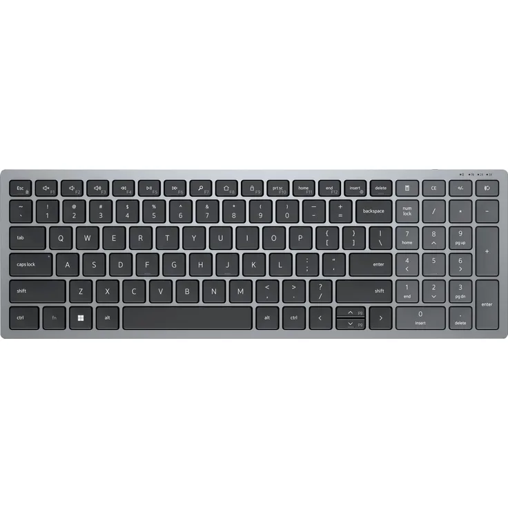 Dell KB740, Wireless Tastatur, USB, QWERTZ, Standard, Wireless Tastatur, titan gray (KB740-GY-R-GER)