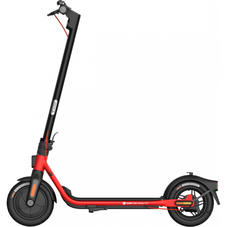 Ninebot by Segway KickScooter D38D E-Scooter, mit Straßenzulassung, Schwarz/Rot, 20 km/h – Bild 2