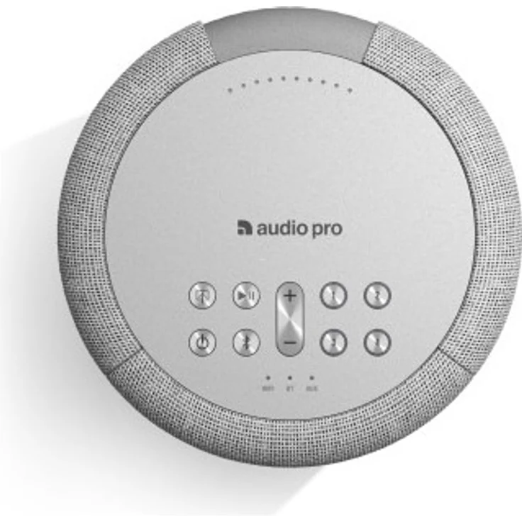 Audio Pro A10 MkII WLAN-Lautsprecher mit Streaming, Multiroom, hellgrau – Bild 6