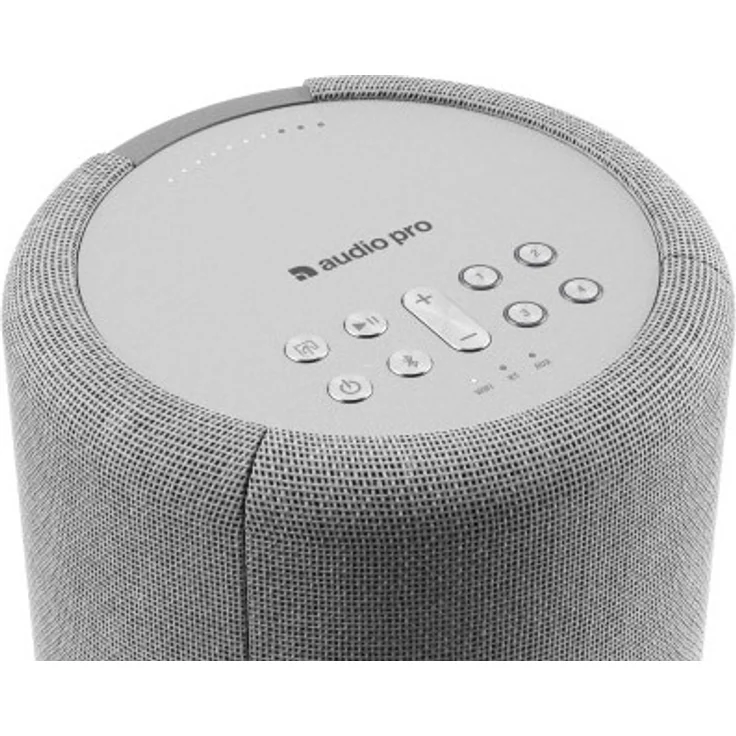 Audio Pro A10 MkII WLAN-Lautsprecher mit Streaming, Multiroom, hellgrau – Bild 2