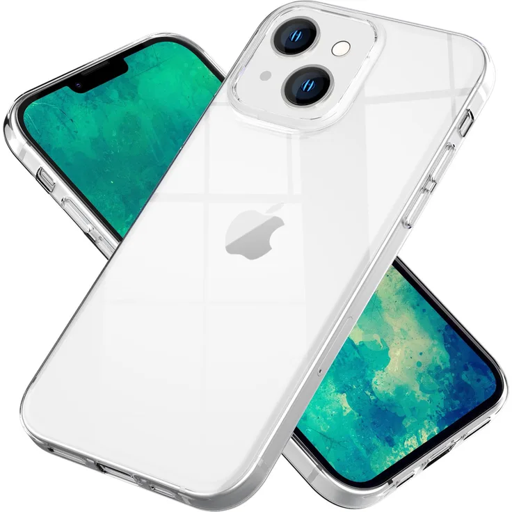 NALIA Klare Silikonhülle für Apple iPhone 14, Hülle, Transparent Anti-Gelb Durchsichtig Vergilbungsfrei Crystal Clear, Dünne Schutzhülle Stoßfeste Silikon Handyhülle Cover Case Bumper Etui TPU, transparent