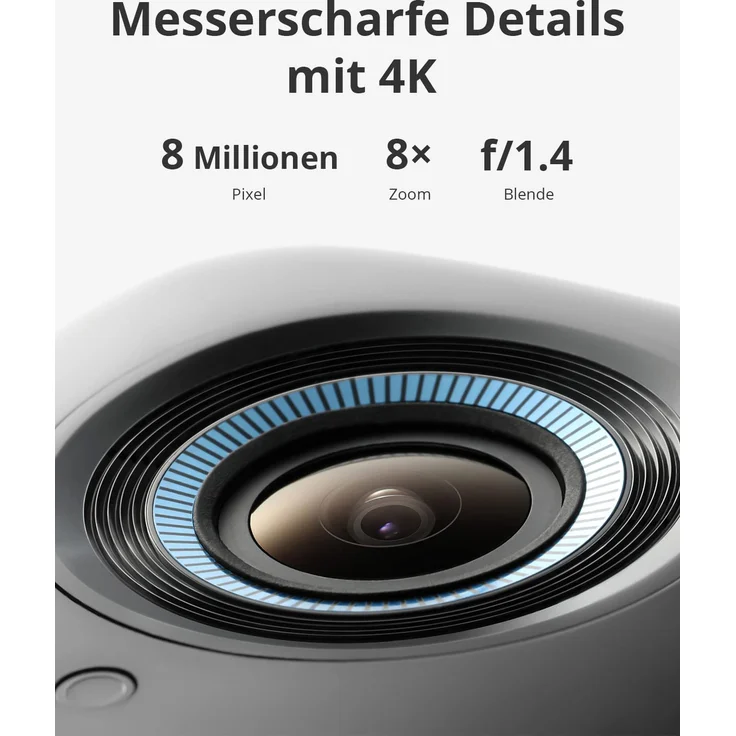 eufy Security eufyCam S300 3C, Überwachungskamera außen, 4K kabellose Überwachungskamera mit Gesichtserkennung und KI, farbige Nachtsicht, erweiterbarer Speicher auf 16 TB, Überwachungskamera Set 2+1, weiß (T8881321) – Bild 2