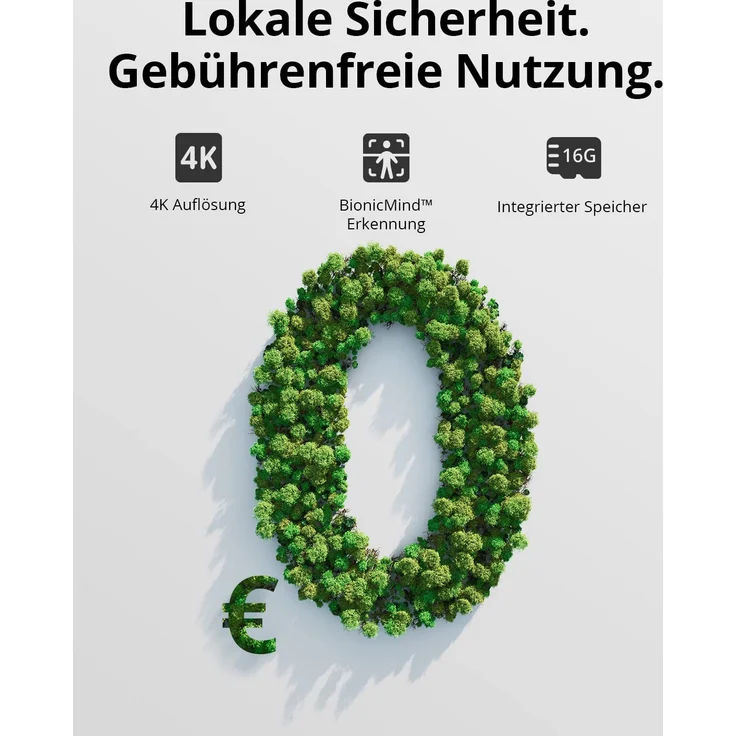 eufy Security eufyCam S300 3C, Überwachungskamera außen, 4K kabellose Überwachungskamera mit Gesichtserkennung und KI, farbige Nachtsicht, erweiterbarer Speicher auf 16 TB, Überwachungskamera Set 2+1, weiß (T8881321) – Bild 5