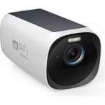 eufy Security eufyCam S330 3 Zusätzliche Sicherheitskamera, Überwachungskamera außen, 4K kabellose Überwachungskamera Solar mit Gesichtserkennung KI, farbige Nachtsicht, lokale Speicherung, weiß (T81603W1)