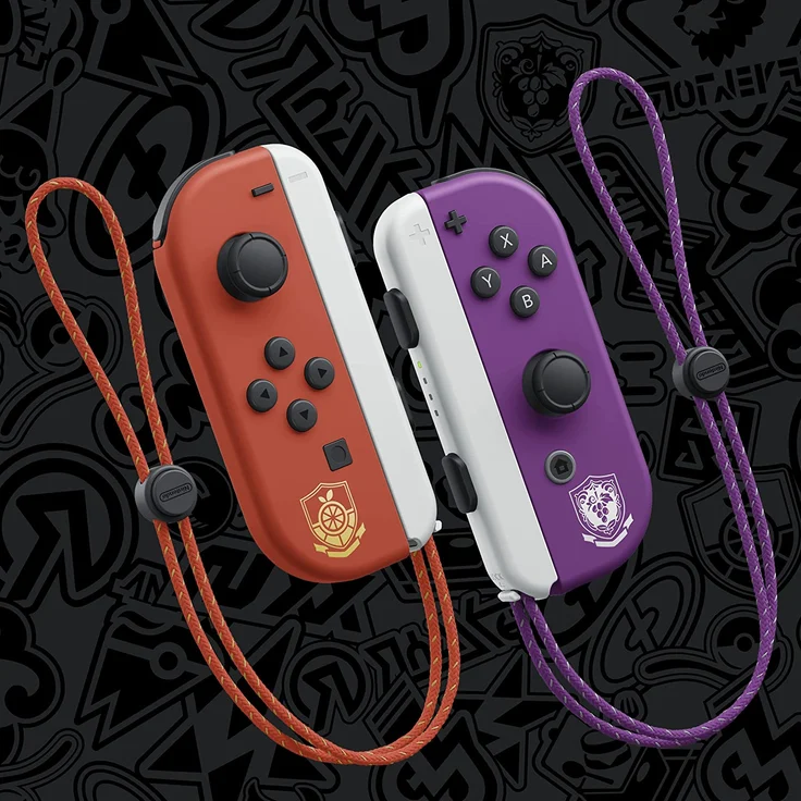 Nintendo Switch OLED-Modell 64 GB - Pokémon Karmesin & Purpur-Edition – Bild 2