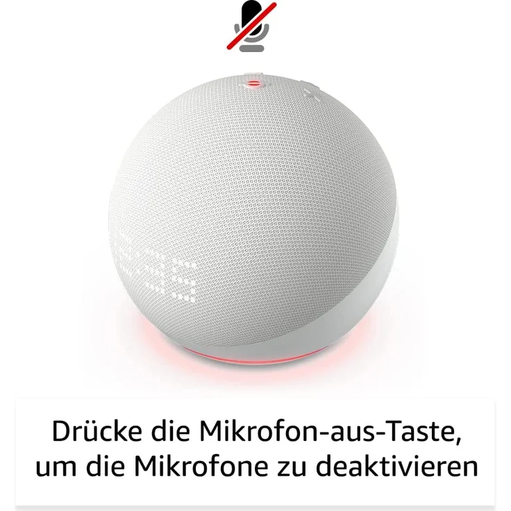 Amazon Echo Dot (5. Generation, 2022) mit Uhr, Smarter Lautsprecher mit Uhr und Alexa, Graublau – Bild 6