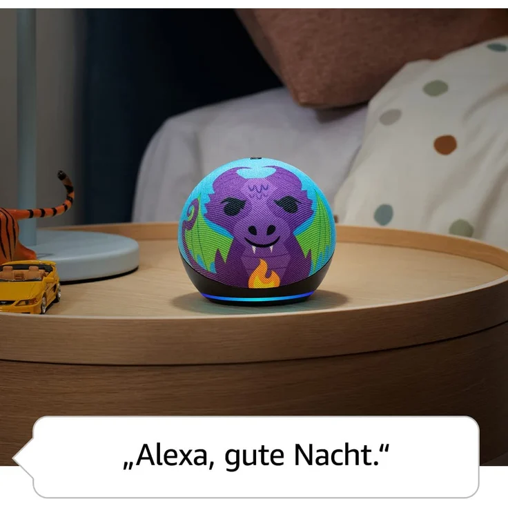 Amazon Echo Dot Kids (5. Generation, 2022), für Kinder entwickelt, mit Kindersicherung und Alexa, Drachen-Design – Bild 6