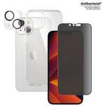 PanzerGlass™ 3-in-1 Schutz-Set für Apple iPhone 14 Klare Bildschirmschutzfolie Apple iPhone 14 Kratzresistent Schockresistent Antibakteriell Transparent 1 Stück(e) (B0401+2783)