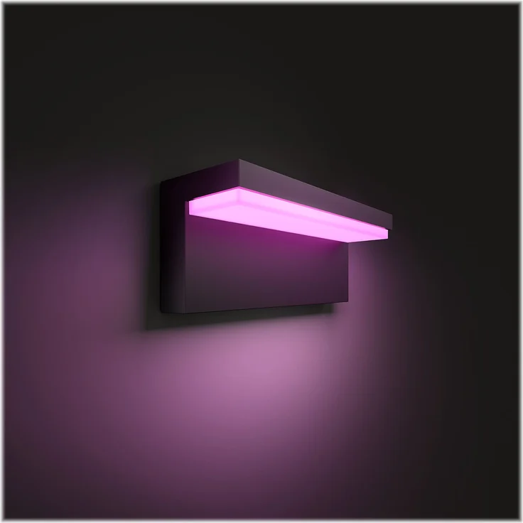 Philips Hue White and Color Ambiance LED Außenwandleuchte Nyro, dimmbar, bis zu 16 Millionen Farben, steuerbar via App, kompatibel mit Amazon Alexa (Echo, Echo Dot) – Bild 6