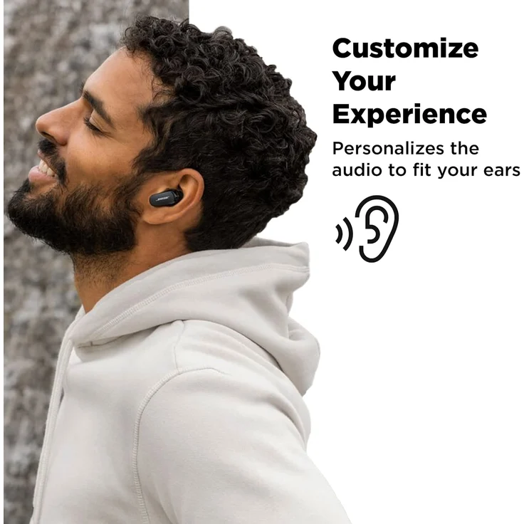 Bose QuietComfort Earbuds II In-Ear-Kopfhörer mit Active Noise Cancelling, Transparenzmodus, schwarz – Bild 6