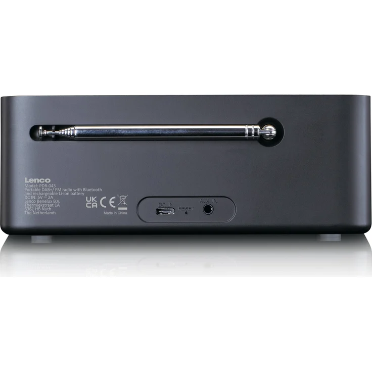 Lenco PDR-045BK DAB+-Radio mit Bluetooth 5.0, schwarz – Bild 4