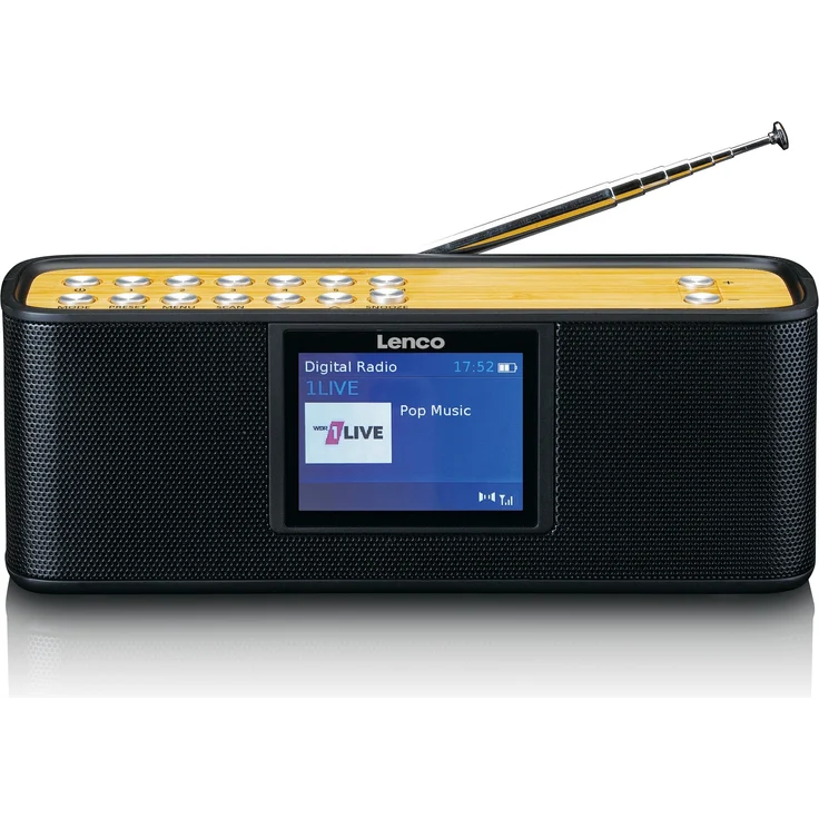 Lenco PDR-045BK DAB+-Radio mit Bluetooth 5.0, schwarz – Bild 1