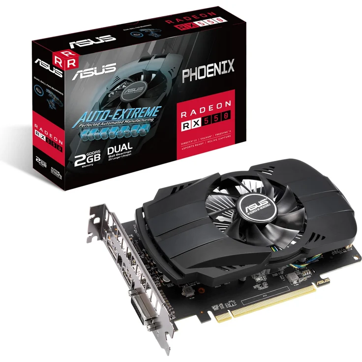 Asus AMD Radeon 550 - 2GB GDDR5 - Grafikkarte – Bild 1