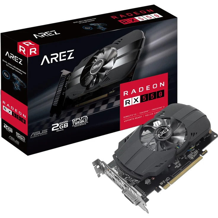 Asus AMD Radeon 550 - 2GB GDDR5 - Grafikkarte – Bild 3