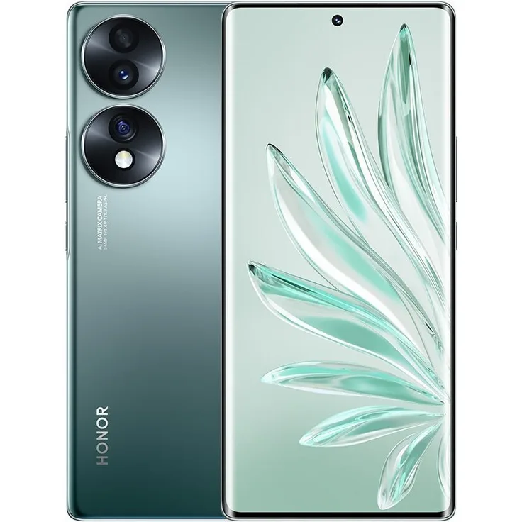 Honor 70 5G Smartphone 16,942cm (6,67 Zoll) OLED-Display, 256GB interner Speicher, 8GB RAM, Android 12, Dual-SIM, Emerald Green