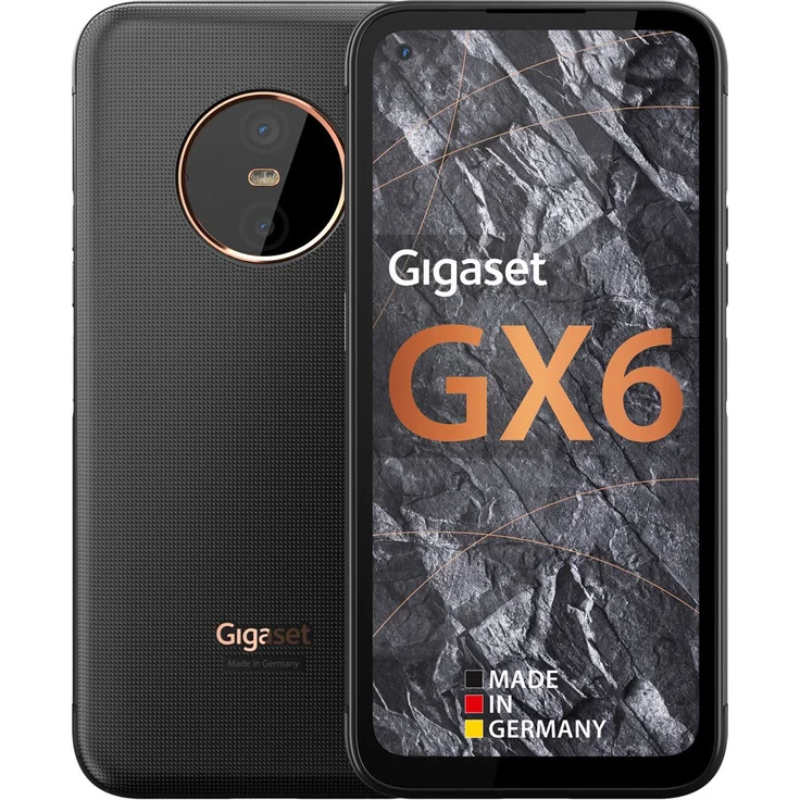 Gigaset GX6 5G Smartphone IPS-Display, 128GB interner Speicher, 6GB RAM, Android 12, Dual-SIM, Titanium Black – Bild 1