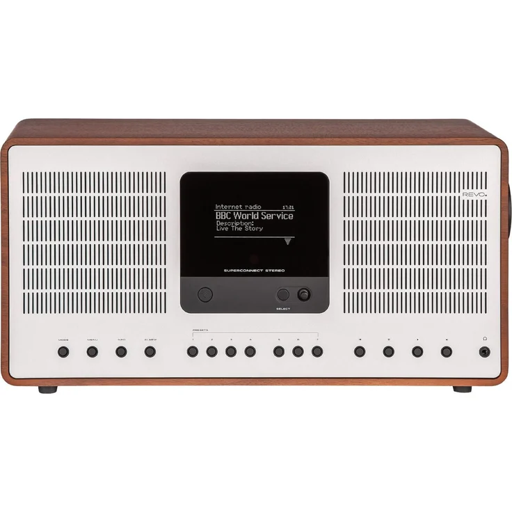 REVO SuperConnect Stereo DAB+ Digitalradio und WLAN-Internetradio, walnuss/silber – Bild 3