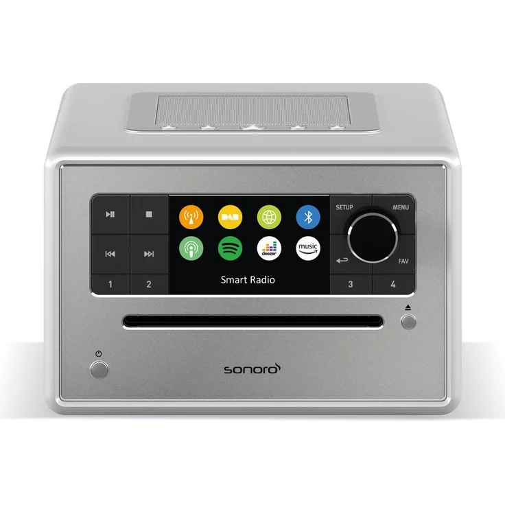 Sonoro Elite CD-Player mit Internetradio und Bluetooth, silber – Bild 1