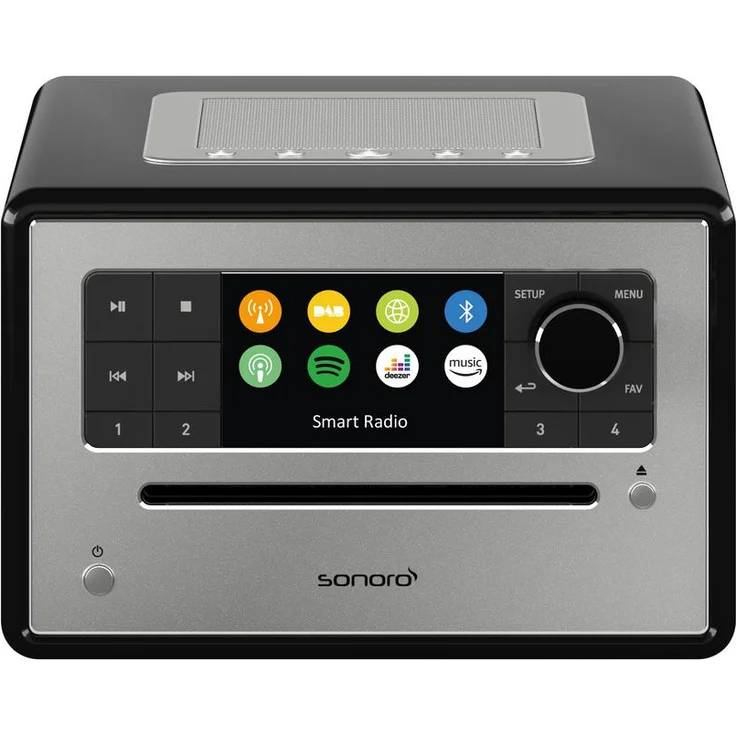 Sonoro Elite CD-Player mit Internetradio und Bluetooth, schwarz – Bild 1