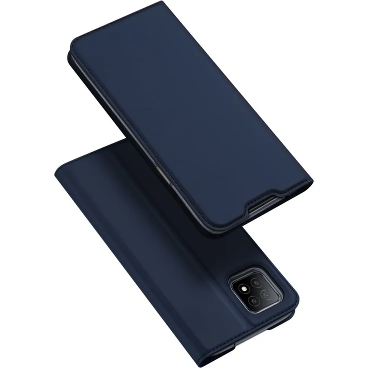 Buch Tasche "Dux Ducis" kompatibel mit Realme C31 Handy Hülle Etui Brieftasche Schutzhülle mit Standfunktion, Kartenfach blau