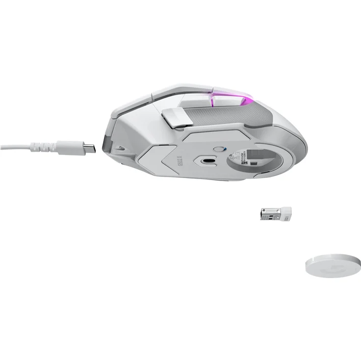 Logitech G G502 X PLUS Maus, optisch, kabellos Logitech LIGHTSPEED-Receiver, weiß (910-006172) – Bild 12