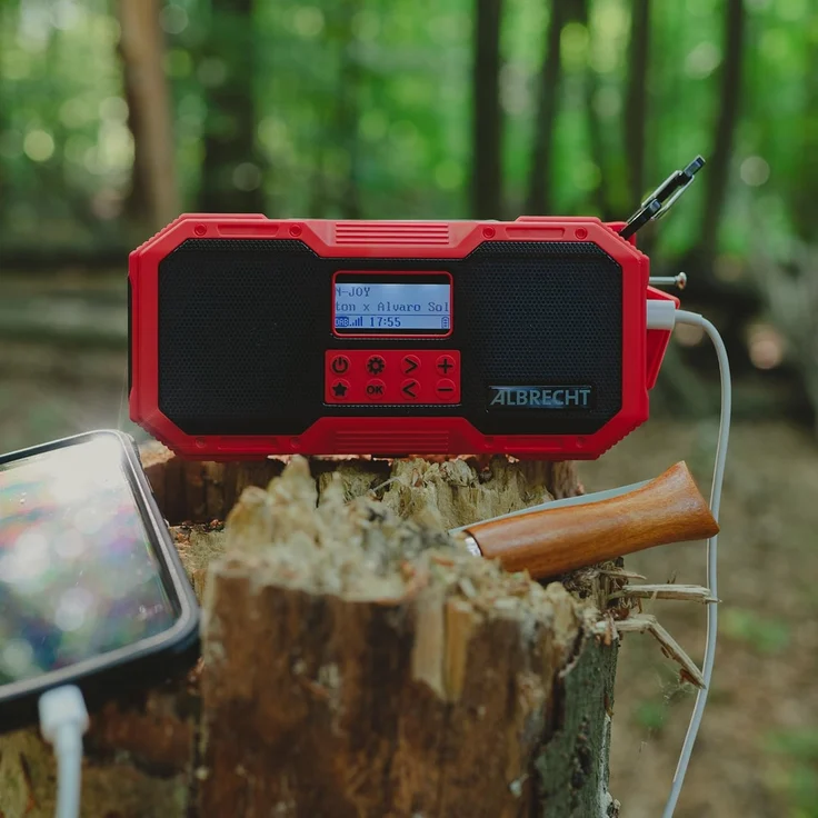 Albrecht DR112 DAB+ Outdoor Kurbelradio (UKW, SOS, Taschenlampe, Solar, PowerBank, Bluetooth) – Bild 7