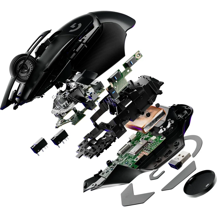 Logitech G G502 X Maus, optisch, kabelgebunden, USB, schwarz – Bild 8