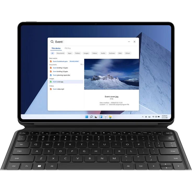 Huawei MateBook E (2022) - 12,6 Zoll (32 cm) WQHD, Intel Core i3-1110G4, 8GB RAM, 128GB SSD, Windows 11 Home 64-bit (53012TCN) – Bild 9