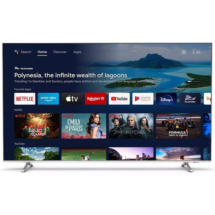 Philips 65PUS8507 164 cm (65 Zoll) LED Ambilight Smart TV (Ultra HD, Dolby Vision, HDR10, HLG, Direct LED) HD-Triple-Tuner (Sat, Antenne, Kabel) Modelljahr 2022 Energieklasse G (DE-Modell) – Bild 3