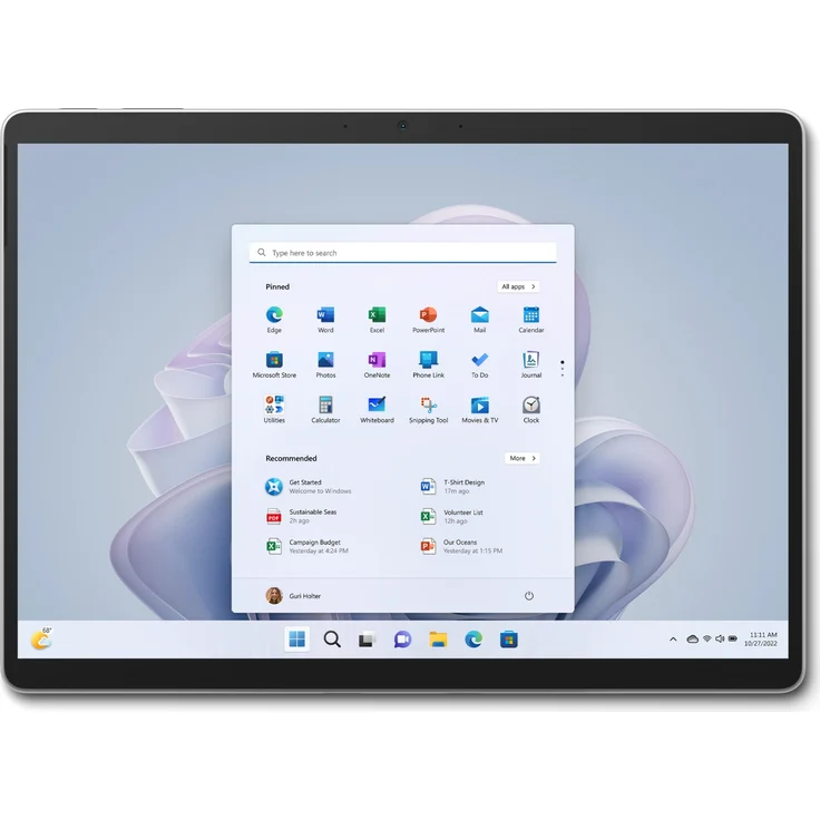 Microsoft Surface Pro 9 (2022) - 13 Zoll (2.880 x 1.920 Pixel) 120Hz, Intel Core i5-1245U, 8GB RAM, 256GB SSD, Windows 10 Pro 64-bit, Platinum (S1W-00004) – Bild 2