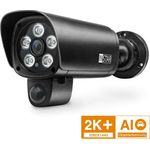 Instar IN-9408 2K+ LAN/WLAN schw. 101664 WLAN IP Überwachungskamera 2560 x 1440 Pixel