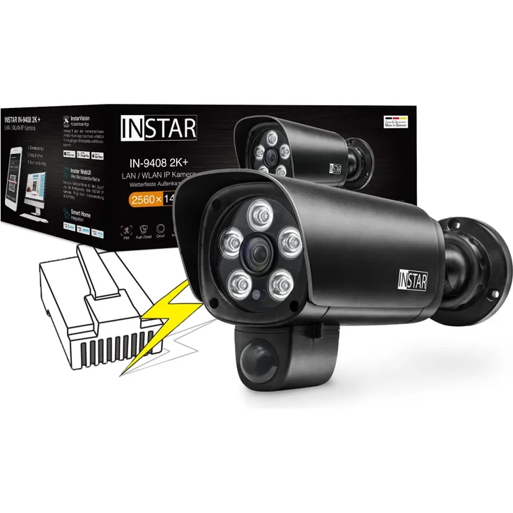 Instar IN-9408 2K+ LAN/POE sw 101666 LAN IP Überwachungskamera 2560 x 1440 Pixel