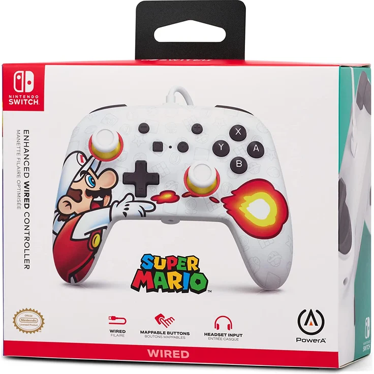 PowerA Enhanced Wired Controller - Fireball Mario (Switch) – Bild 5