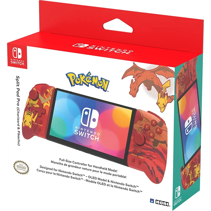 Hori Split Pad Pro - Pokémon: Pikachu & Glurak (NSW-413U) (Switch)  – Bild 3