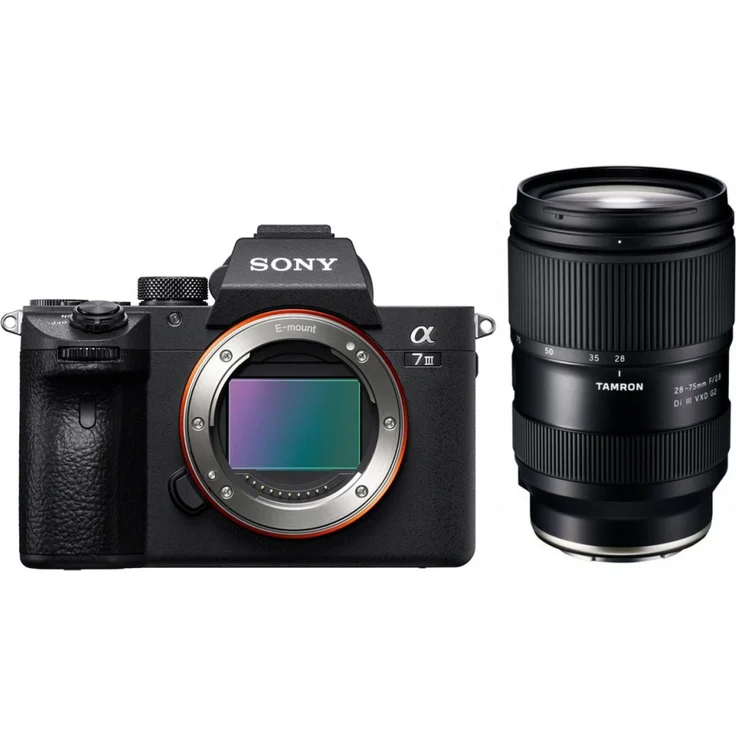 Sony Alpha 7 III Vollformat-Systemkamera + Tamron 28-75mm f2,8 Di III VXD G2