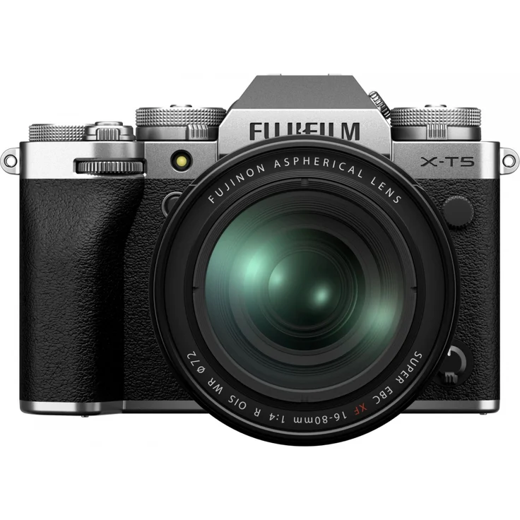 Fujifilm X-T5 Systemkamera + XF16-80mm f4 R OIS WR silber – Bild 1