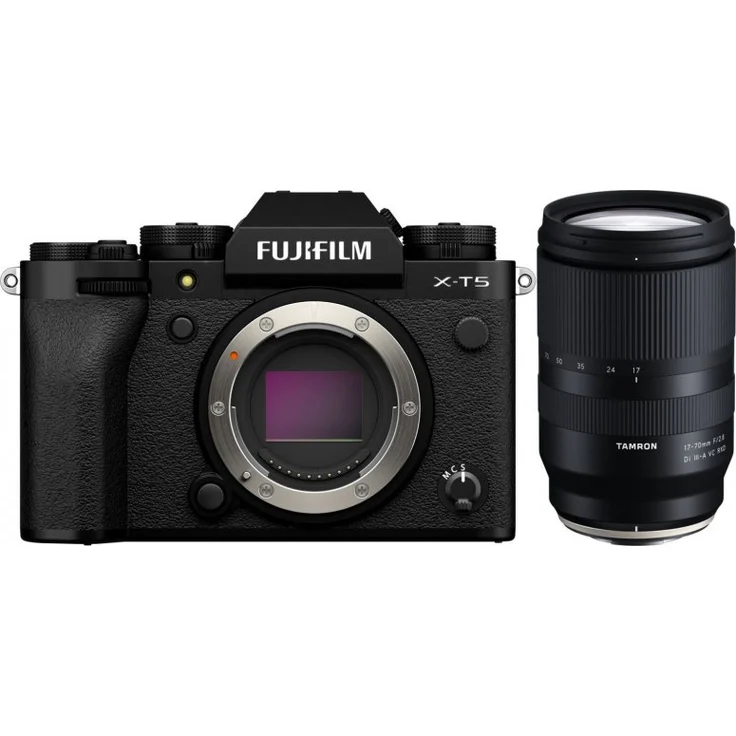 Fujifilm X-T5 Systemkamera, schwarz + Tamron 17-70mm f2,8 Di III-A VC RXD – Bild 1