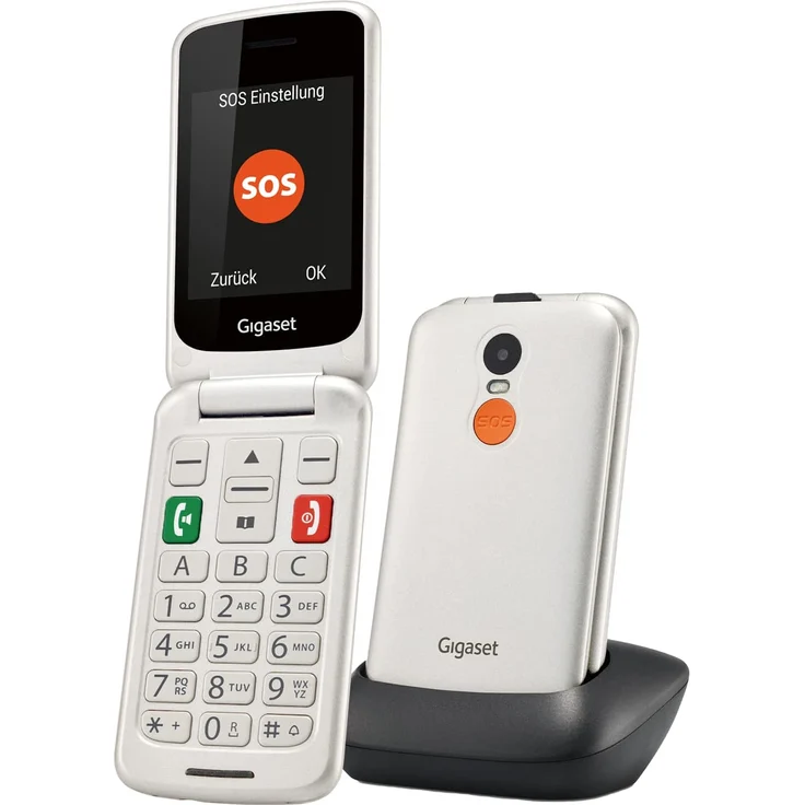 Gigaset GL590 Seniorenhandy Pearl White – Bild 1