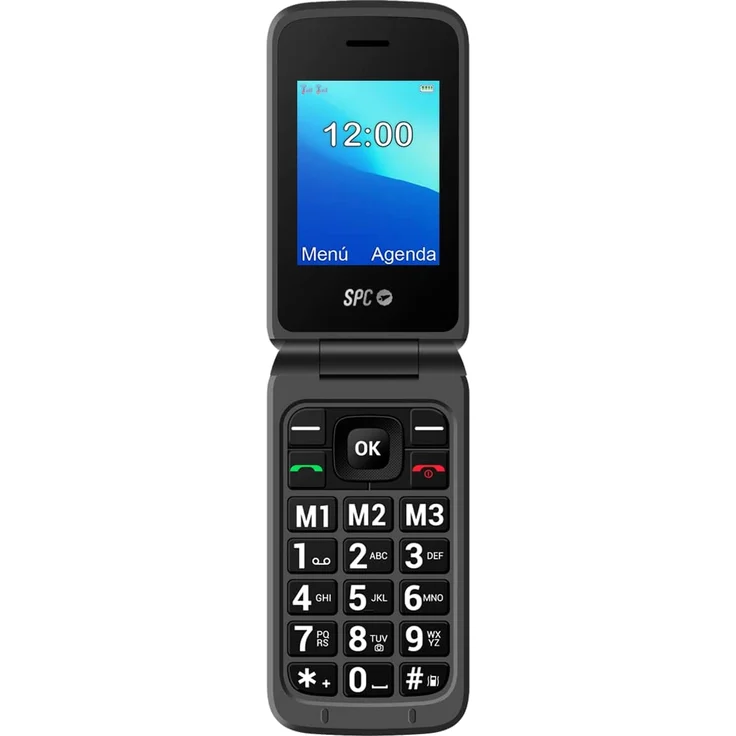 SPC 2326T Stella 2 Seniorenhandy 2,4 Zoll QVGA Display, Bluetooth, FM, Schwarz – Bild 2